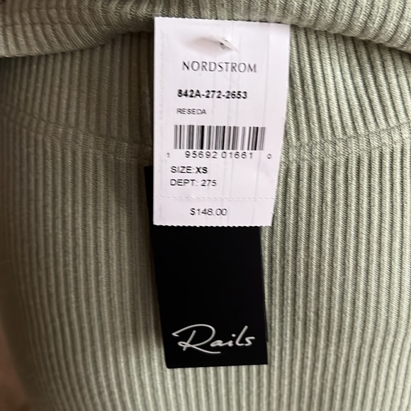 NWT Rails Reseda Green Ribbed Tank & Skirt - Picture 8 of 8